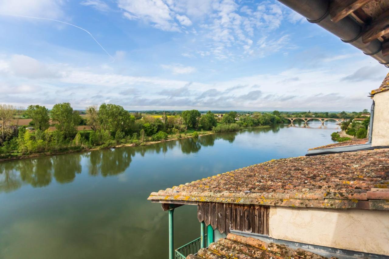 Hotel Restaurant Cote Garonne Le Balcon Des Dames - Tonneins Fauillet Marmande - Vue Panoramique Bord De Garonne Chambres Climatisees Eksteriør billede