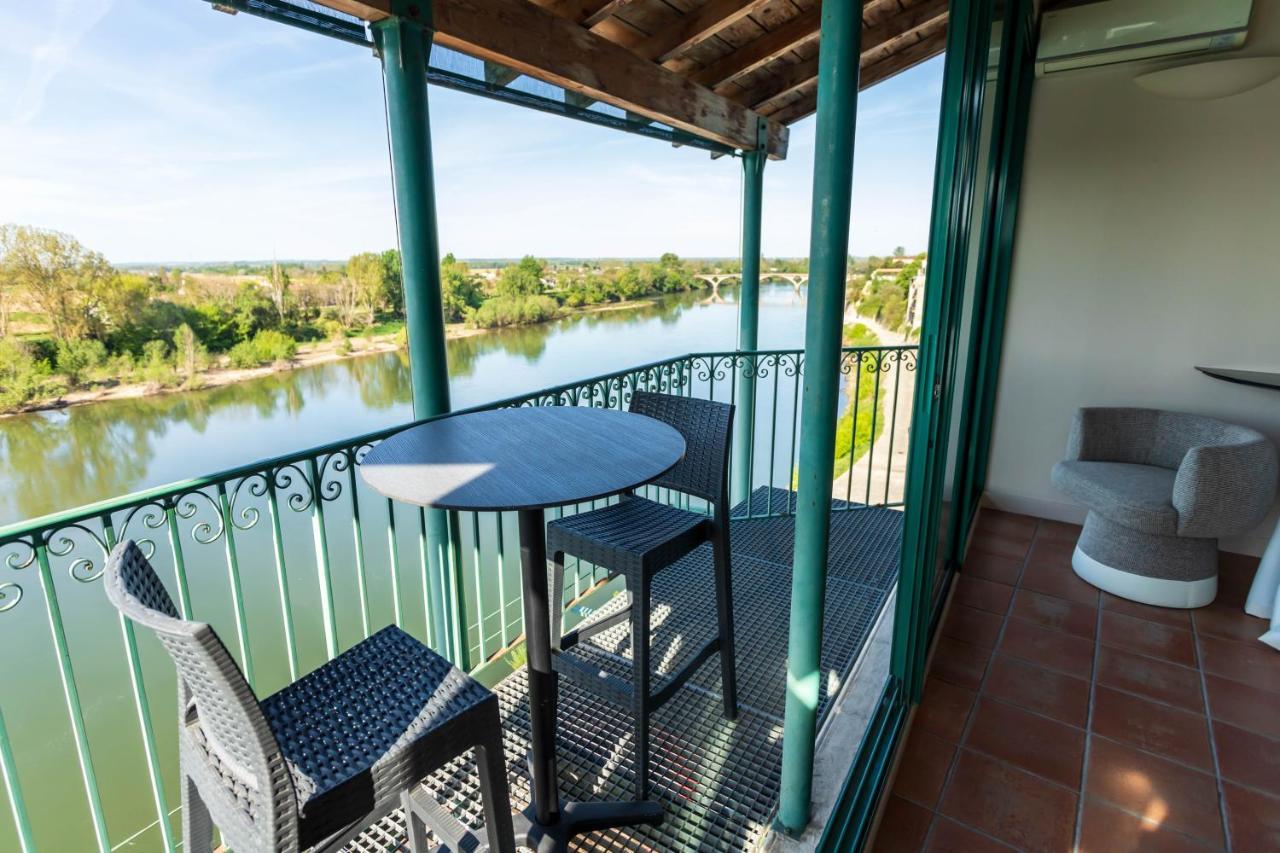 Hotel Restaurant Cote Garonne Le Balcon Des Dames - Tonneins Fauillet Marmande - Vue Panoramique Bord De Garonne Chambres Climatisees Eksteriør billede